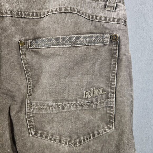 KUHL REBEL 36X32 Coated Cotton Cargo Double Knee Pants Rugged Hunting - Picture 6 of 12